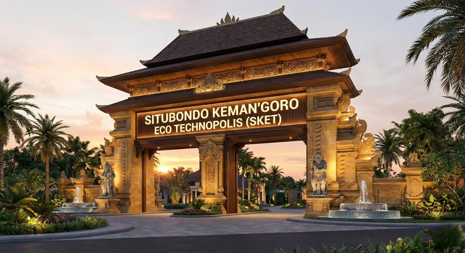 Gerbang kawasan Situbondo Keman'goro Eco Technopolis