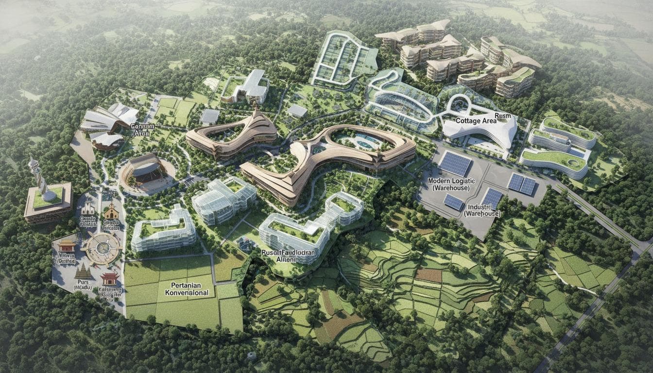 Render masterplan kawasan SKET